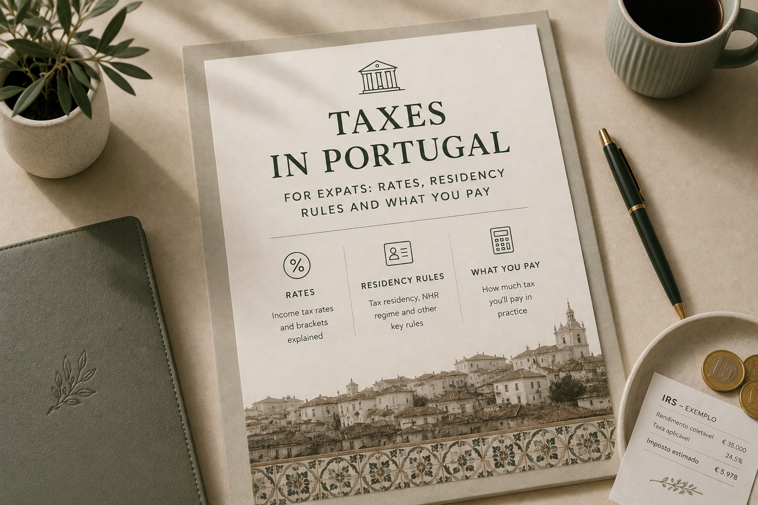 Taxes in Portugal for Expats (2026): Rates, Residency Rules & What You Pay