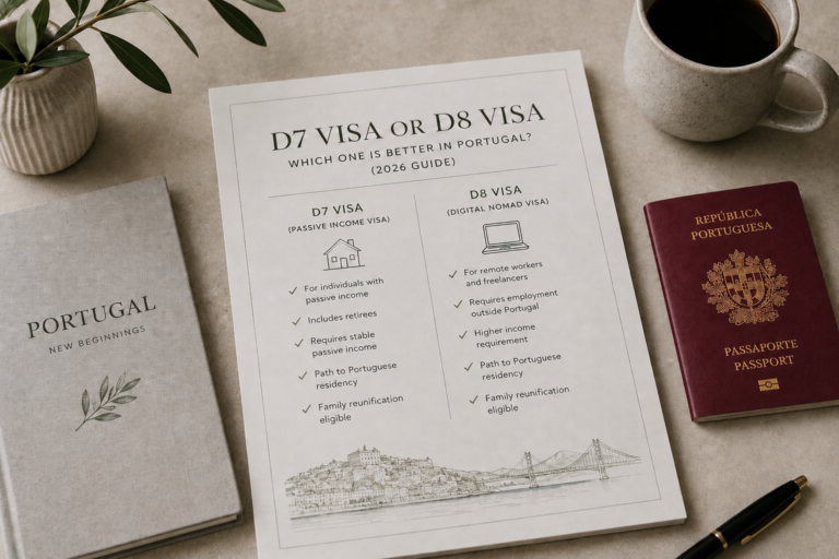 D7 Visa or D8 Visa (Digital Nomad): Which One Is Better in Portugal? (2026 Guide)